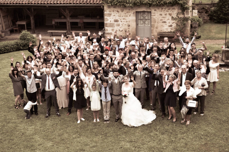 Mariage photos de groupe Emilie Champeyroux Photographies Auvergne Riom Aigueperse